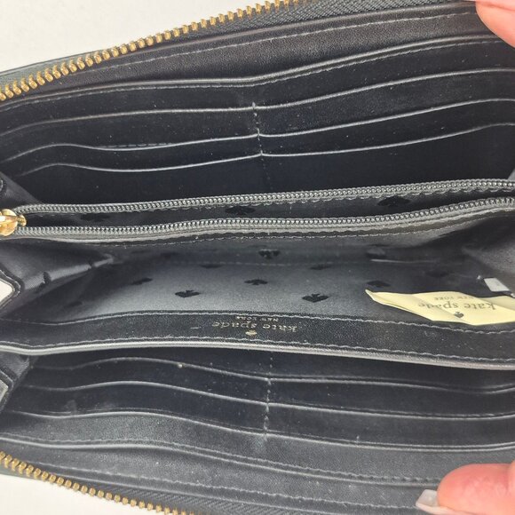 Kate Spade Studded Black Leather Wallet - Picture 6 of 16